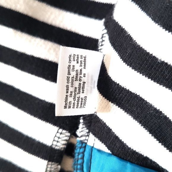 Pre-owned A.N.A Stripe White-Black Medium Tall Long Sleeve One Buttoned Blazer - Picture 8 of 10